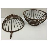 Ornate Iron Globe Plant Hanger Basket, Needs To Be Welded And More