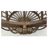 Ornate Iron Globe Plant Hanger Basket, Needs To Be Welded And More