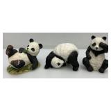 Misc. Panda Bear Collectibles (Snow Globe Leaks When Tipped)