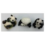 Misc. Panda Bear Collectibles (Snow Globe Leaks When Tipped)