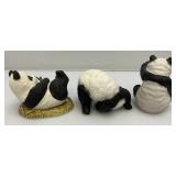 Misc. Panda Bear Collectibles (Snow Globe Leaks When Tipped)