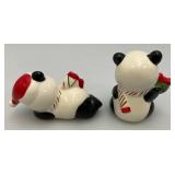 Misc. Panda Bear Collectibles (Snow Globe Leaks When Tipped)