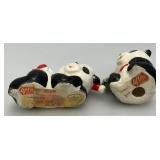 Misc. Panda Bear Collectibles (Snow Globe Leaks When Tipped)