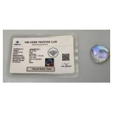 OM Gems Testing Lab Natural Mystic Topaz 69.10 Cts. Pear Shaped Topaz (With Card)