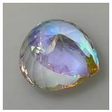 OM Gems Testing Lab Natural Mystic Topaz 69.10 Cts. Pear Shaped Topaz (With Card)