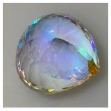 OM Gems Testing Lab Natural Mystic Topaz 69.10 Cts. Pear Shaped Topaz (With Card)