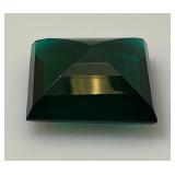 OM Gems Testing Lab Natural Tsavorite Garnet 109.25 Cts. Square Shaped Green Garnet (With Card)