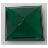 OM Gems Testing Lab Natural Tsavorite Garnet 109.25 Cts. Square Shaped Green Garnet (With Card)