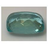 OM Gems Testing Lab Natural Aquamarine 171.10 Cts. Chusion Shaped Light Blue Aquamarine (With Card)