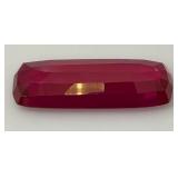 GGL LAB Natural Ruby 145.41 CTs. Cushion Pink (With Card)