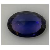 GGL LAB Natural Sapphire 35.42 CTs. Blue Oval (With Card)
