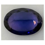 GGL LAB Natural Sapphire 35.42 CTs. Blue Oval (With Card)