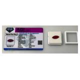 AGI Labs Natural Red Beryl 3.90 Ct. Marquise Cut (With Card)