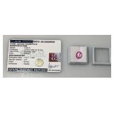 AGSL Labs Natural Poudretteite 5.00 CT. Pinkish Excellent Oval Cut (With Card)