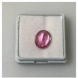 AGSL Labs Natural Poudretteite 5.00 CT. Pinkish Excellent Oval Cut (With Card)