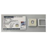 AGSL Labs Natural Sapphire 5.60 CT. Blue Excellent Chusion Cut (With Card)