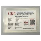 GDL Labs Natural Padparadscha Sapphire Gemstone Round .90 Ct. =/- For Two Pieces (With Card)
