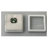 4.01 Ct. Lab Created VVS1 Vivid Blue Chusion Cut Massonite Gemstone (In Protective Case)