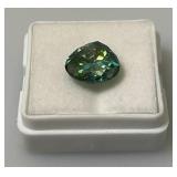 3.95 Ct. Lab Created VVS1 Vivid Blue Pear Cut Massonite Gemstone (In Protective Case)