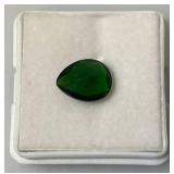 2.50 Ct.  Lab Created Pear Cut Emerald Green Gemstone (In Protective Case)