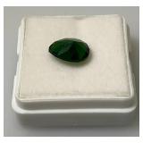 2.50 Ct.  Lab Created Pear Cut Emerald Green Gemstone (In Protective Case)