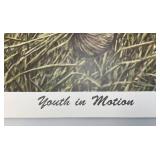 Unframed GAIL ADAMS "Youth In Motion" Elephant Print With COA 23" x 29"