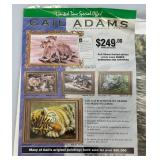 Unframed GAIL ADAMS "Youth In Motion" Elephant Print With COA 23" x 29"