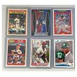 Misc. Sports Cards Including Rickey Henderson And More (In Protective Sleeves)