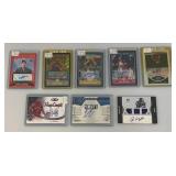 Misc. Autographed Sports Cards Including Jarius Wright And More (In Protective Sleeves)