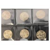 Album Of Collectible Enameled Kennedy Half Dollars The American Space Coin Collection In Album Uncirculated