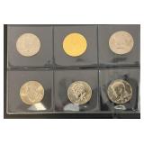 Album Of Collectible Enameled Kennedy Half Dollars The American Space Coin Collection In Album Uncirculated
