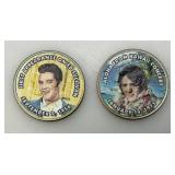 Collectible Enameled Kennedy Half Dollars "Elvis Presley"  Uncirculated
