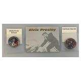 Collectible Enameled Kennedy Half Dollars "Elvis Presley"  Uncirculated