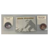 Collectible Enameled Kennedy Half Dollars "Elvis Presley"  Uncirculated