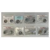 Collectible Enameled Kennedy Half Dollars War Related  Uncirculated