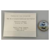 Collectible Enameled Kennedy Half Dollars War Related  Uncirculated