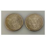 Collectible Enameled Kennedy Half Dollars War Related  Uncirculated