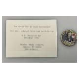 Collectible Enameled Kennedy Half Dollars War Related  Uncirculated