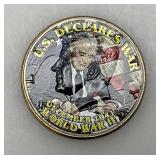 Collectible Enameled Kennedy Half Dollars War Related  Uncirculated