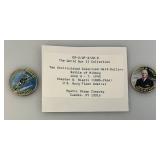 Collectible Enameled Kennedy Half Dollars War Related  Uncirculated