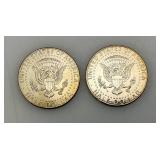 Collectible Enameled Kennedy Half Dollars War Related  Uncirculated