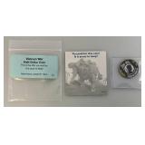 Collectible Enameled Kennedy Half Dollars War Related  Uncirculated