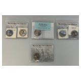 Collectible Enameled Kennedy Half Dollars Civil War Related  Uncirculated