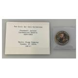 Collectible Enameled Kennedy Half Dollars Civil War Related  Uncirculated