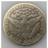 1914 Silver Barber Half Dollar