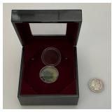 1899 Silver Barber Half Dollar In Lighted Case
