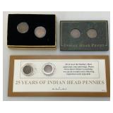 Misc. Indian Head Pennies In Protective Cases