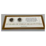 Misc. Indian Head Pennies In Protective Cases