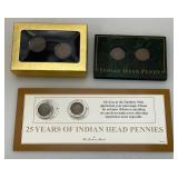Misc. Indian Head Pennies In Protective Cases