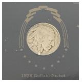 The US Commemorative Gallery "Great American Double 1938 Dated Nickels"